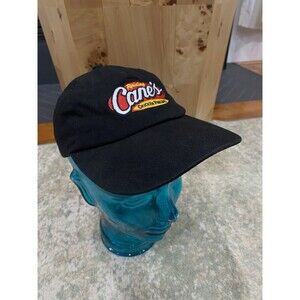 Raising Canes Hat Strapback One Love Black Baseball Cap Workwear